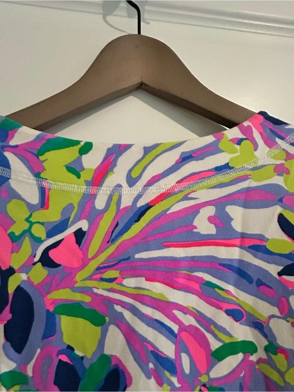 Lilly Pulitzer Justina Top Purple Pink Multi Size L